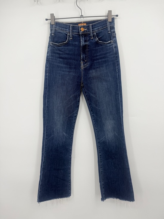 MOTHER Denim - MOTHER The Hustler Ankle Fray Jeans Size 25 High Rise Flare Raw Hem